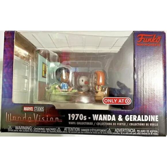 2 Funko Pop! Marvel Mini Moment Wanda Vision 50's & 70' Used Out of Box - Picture 2 of 2